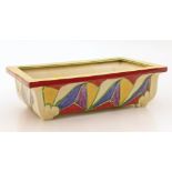 Clarice Cliff rectangular jardiniÃ¨re Condition reports are not available for this sale.