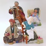 Four Royal Doulton figures: Sweet Dreams, Apple Maid, Omar Khayyam and Professor Condition reports