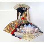 Thirteen various Japanese fans Condition reports are not available for this sale.