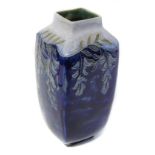 Cobalt blue/ floral Doulton Lambeth vase Condition reports are not available for this sale.