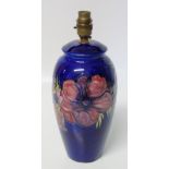 Moorcroft anemone pattern lamp base Condition reports are not available for this sale.