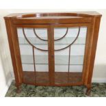 Walnut display cabinet on cabriole legs. Condition reports are not available for this sale.