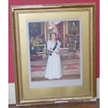 Large signed Elizabeth II photograph. Condition reports are not available for this sale.