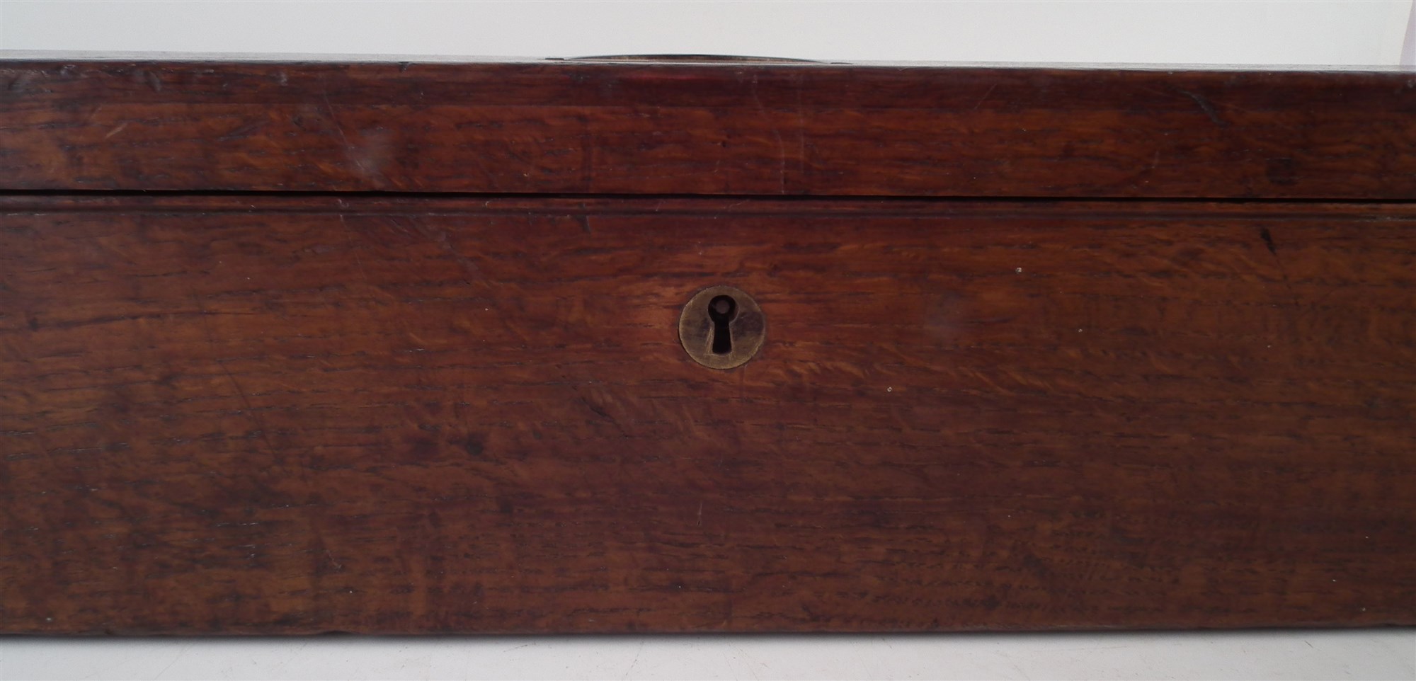 Two oak double gun cases, each fitted out to take a pair of percussion double barrel shotguns, - Image 12 of 17