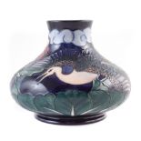 Moorcroft Kyoto pattern vase, after Rachel Bishop, silver second line mark to base, 20cm high For
