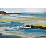 Kenneth Lawson (British, 1920-2008), "Sea and Rocks", signed, titled and dated 1972 on label
