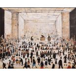 After Laurence Stephen Lowry R.A. (1887-1976), "The Auction", numbered 437/850 in pencil in the