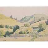 Pierre Adolphe Valette (1876-1942), "Environs de Viviers", signed, titled on verso, watercolour