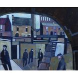 Peter Stanaway (1943-), "Rochdale Canal", signed, titled and dated 2004 on label verso, acrylic on