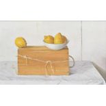Arthur Easton (b.1939), "Still Life with Lemons", signed and dated '03, titled on verso, oil on