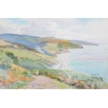 William Matthison (1853-1926), "A View at Arthog, South Wales", signed, watercolour, 22.5 x 34cm,