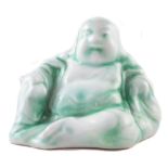 Very rare Royal Doulton 'Chinese Jade' Buddha, designed by Charles Noke and Harry Nixon, signed