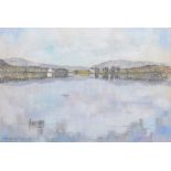 Waveney Fredrick (1921-2000), "Esthwaite Water", signed, titled on verso, pastel, 30.5 x 44.5cm,