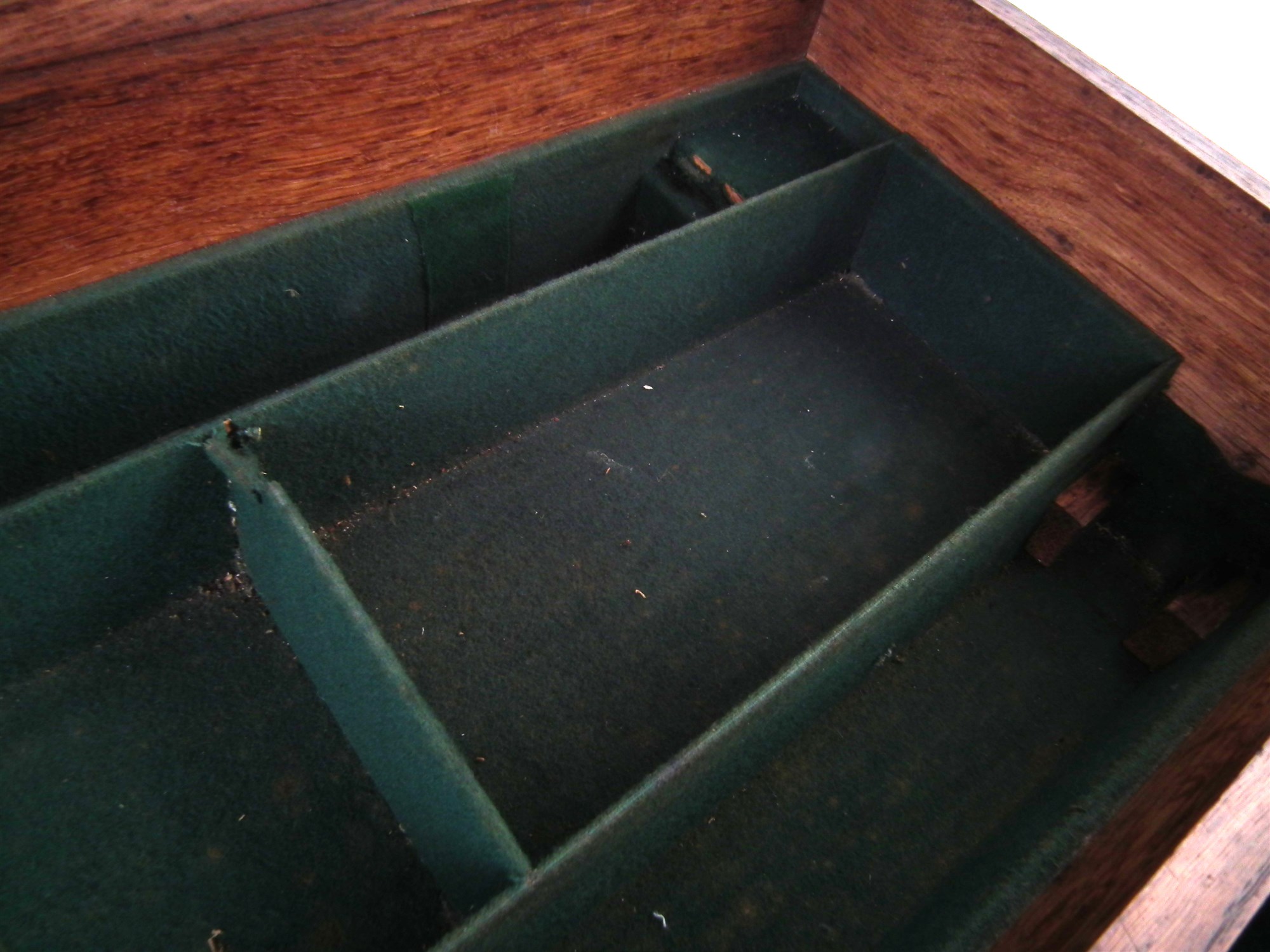 Two oak double gun cases, each fitted out to take a pair of percussion double barrel shotguns, - Image 17 of 17