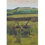 Roger Hampson (1925-1996), "Tynewydd", signed, titled on label verso, oil on board, 52 x 37cm, 20.