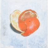 Kurt Jackson (b.1961), "An Orange In The Winter", signed, titled and dated '09, acrylic and collage,
