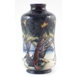 Moorcroft Kiribati vase, after Nicola Slaney, with box, 21cm high For a condition report on this lot