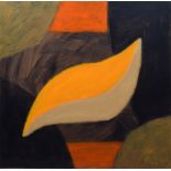 Breon O`Casey (1928-2011), "Fat Slug", titled and dated '09 on verso, acrylic, 77.5 x 80cm, 30.5 x