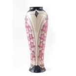 Moorcroft vase, decorated with foxgloves pattern after Rachel Bishop, gilt signature and 11.11.95 to