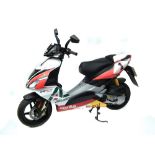 Aprilia SR 50 Alitalia Replica Colours Scooter 2011 , 49CC, Odometer reading: O miles. Currently