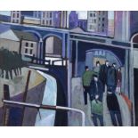 Peter Stanaway (1943-), "Rochdale Canal", signed, titled and dated 2004 on verso, acrylic on