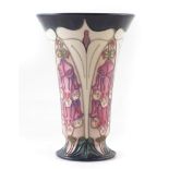 Moorcroft vase, decorated with foxgloves pattern after Rachel Bishop, 22.5cm high For a condition