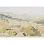 Pierre Adolphe Valette (1876-1942), French rural scene, signed, watercolour and pencil, 27 x 37cm,