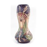 Moorcroft Soldier's Grass vase, Five Star Membership piece, numbered 29, designed by Rachel