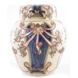 Moorcroft Florian Dream Ginger Jar, after Rachel Bishop, number 50, and 11.2.2002 date to base, with