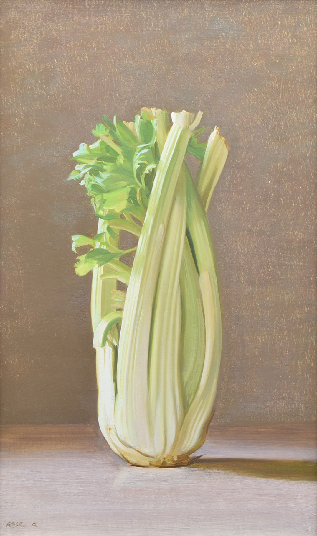 Stephen Rose (British, 1960-), "An Arabesque of Celery", signed and dated '12, titled on gallery