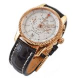 Breitling for Bentley 18ct rose gold Limited Special Edition, white metallic dial, 2 subsidiary