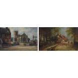 Herbert St. John Jones (1872-1939), Views of Acton near Nantwich to include St. Mary's Church and