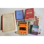 Box of assorted railway books, maps and memorabilia, mainly British Railways and Electric