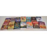 Large collection of Terry Pratchett Discworld books and maps as listed in the fourth image.