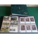 One album containing 300 postcards of London scenes. circa 1914 and three empty albums