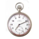 German Kreigsmarine pocket watch, by Cortebert, the dial with 'KM' 7.5cm high