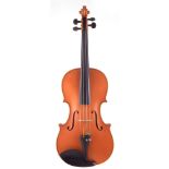 John Cresswell Viola , dated 1985, with two piece back and golden varnish, with bow, case and