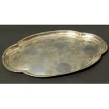 A silver tray by Walker & Hall, measuring approx. 18cm x 25.5cm, marks for Birmingham, 1918, gross