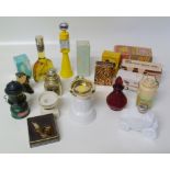 A quantity of mainly 1970's Avon themed scent bottles including Winnebago motor home, gas pump,