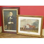 Framed coloured print, Abraham Cooper "Plenipotentiary" complete with blind stamp limited edition