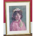 Newlyn school 19th/20th century, female portrait, watercolour Conditions reports are not available