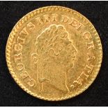 King George III, Third-Guinea, 1800, First laureate head r. R. Crown, date in legend, edge milled,