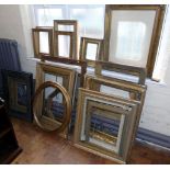 A quantity of various gilt picture frames Condition reports are not available for our Interiors