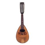 Carlo Ricordo bowl back twelve string mandolin with case, 67.5cm long Condition reports are not