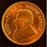 South Africa, Krugerrand, 1975, 1oz fine gold, weight 34g, EF.
