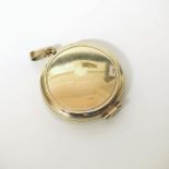 9ct gold round locket pendant Condition reports are not available for our Interiors Sale.