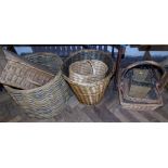 Seven various baskets Condition reports are not available for our Interiors Sale.