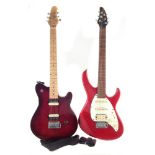 Tanglewood Baretta Jet Stream electric guitar, serial number 7055012, finished in red sparkle,