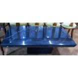 Modern black veined marble coffee table 130 x 70cm Condition reports are not available for our