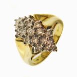 18ct yellow gold diamond cluster ring Condition reports are not available for our Interiors Sale.